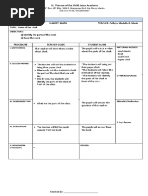 math lesson plan