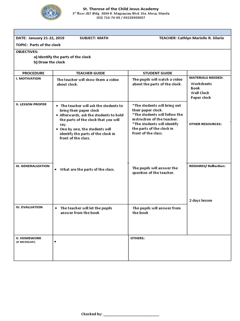 Math Lesson Plan | PDF | Lesson Plan | Teachers