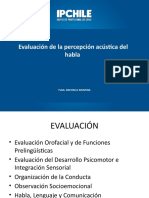 Evaluación de La Percepción Acústica Del Habla