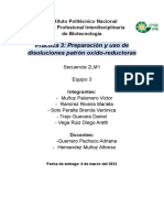 Informe Práctica 3. Preparación y Uso de Disoluciones Patrón Oxidoreductoras - Equipo 3