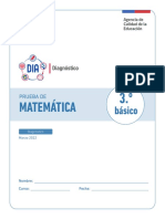 Prueba Matematica Diagnostico 2022 3 BASICO