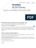 Phân biệt các loại thang đo trong nghiên cứu - Hệ thống thông tin Thống kê KH&CN