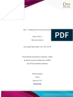 Paso 1 – Identificación de la educación inclusiva