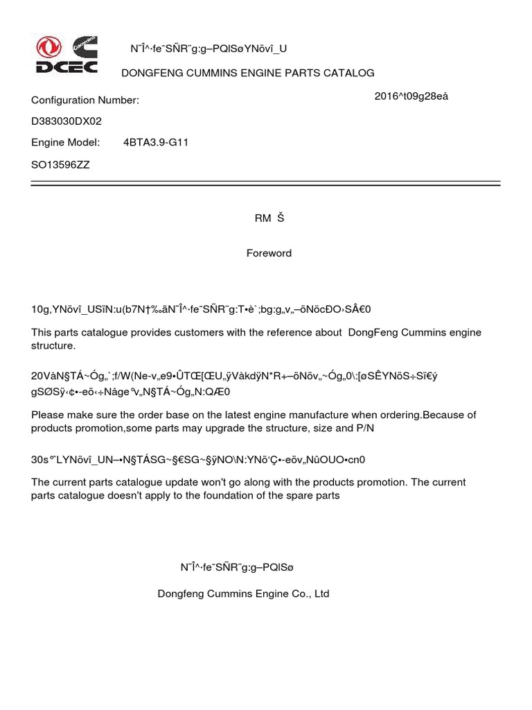 Manual de partes cummins 4bta3 9 g11 so13596 pdf