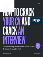 How To Crack AND Crack: Your CV AN Interview