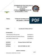 Tribunal Constitucional, Defensoría Del Pueblo y Ministerio Público (CONSTITUCIÓN POLÍTICA)
