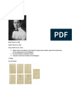 Emilio Aguinaldo: First President of the Philippine Republic