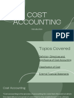 Cost Accounting Intro