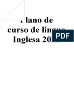 Plano de Curso de Língua Inglesa 2021