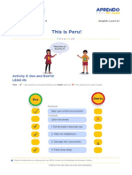 This Is Peru!: Activity 3: Dos and Don'ts! Lead in