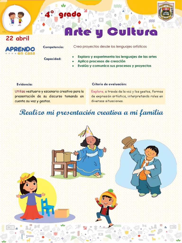 Arte y Cultura 4 Grado 22 de Abril | PDF | Teatro