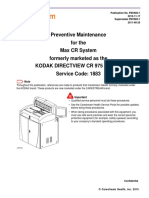 Preventive Maintenance For The Max CR System Formerly The CR 975 System (PM1883-1)