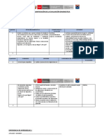 Planificación de La Evaluación Diagnostica