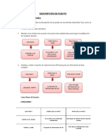 DESCRIPCION DE PUESTOS - FORMATO RECOMENDACIONES