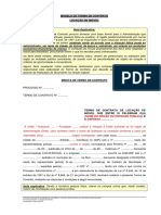 Modelode Termo de Contrato - Locacao de Imovel