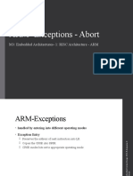 ARM-Exceptions - Abort: M3: Embedded Architectures - 1: RISC Architecture - ARM