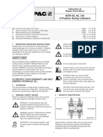 MTR-50, 90, 140 3-Position Swing Cylinders: Instruction & Repair Parts Sheet