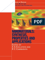 Nanomaterials - Synthesis, Properties and Applications