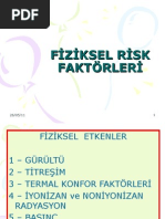 Fiziksel Risk Etmenleri