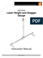 Laser Height and Stagger Gauge: Instruction Manual