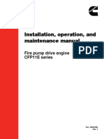 Installation, Operation, and Maintenance Manual: Fire Pump Drive Engine CFP11E Series