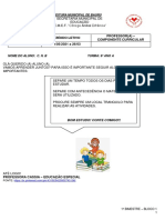 1° Bimestre - Bloco 1 - 01.03.2021 A 26.03.2021 - 9° Ano A Especial