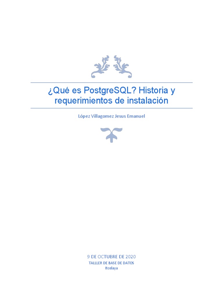 Introducción a PostgreSQL y su Historia | PDF | Postgre Sql | Databases