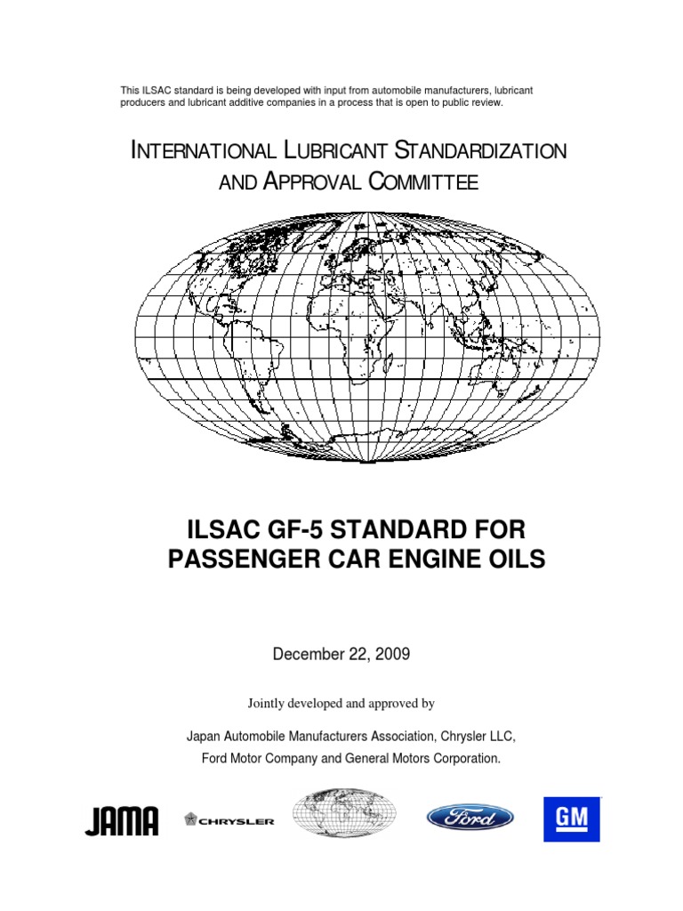 ILSAC GF-5 Engine Oil Standards Guide | PDF | Motor Oil | Viscosity