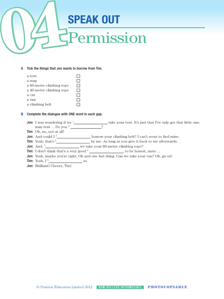 New Success Photocopiable 4 | PDF