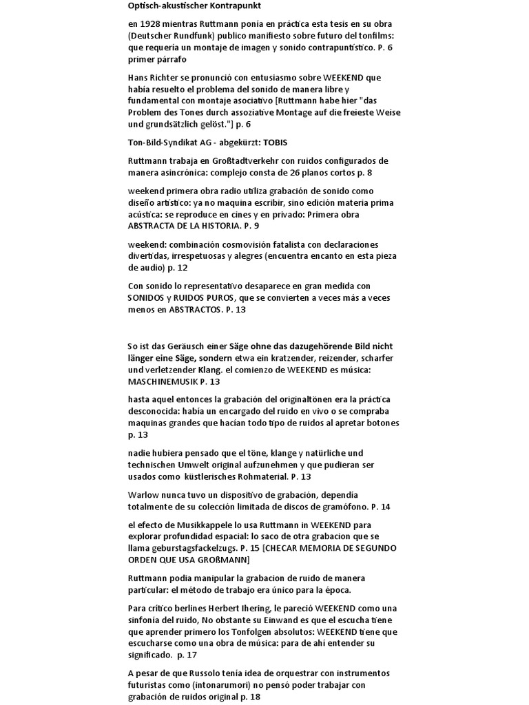 Walter Ruttmanns | PDF | Sonido | Acústica