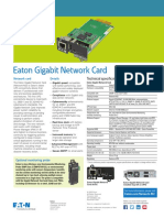 Eaton Gigabit Network Card: Product Brochure