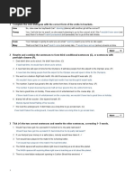 Unit 9 Progress Test A Answers | PDF | Sentence (Linguistics)