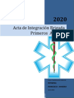 Acta Constitutiva Brigada de Primeros Auxilios 2020-REFINERIA FRANCISCO I. MADERO Bueno