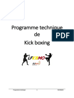 Programme Technique Kick Boxing 2020 1