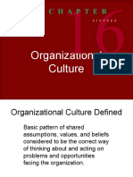 C H A P T E R: Organizational Culture