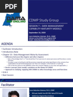 CDMP Study Group: Session 7 - Data Management Capability Maturity Models