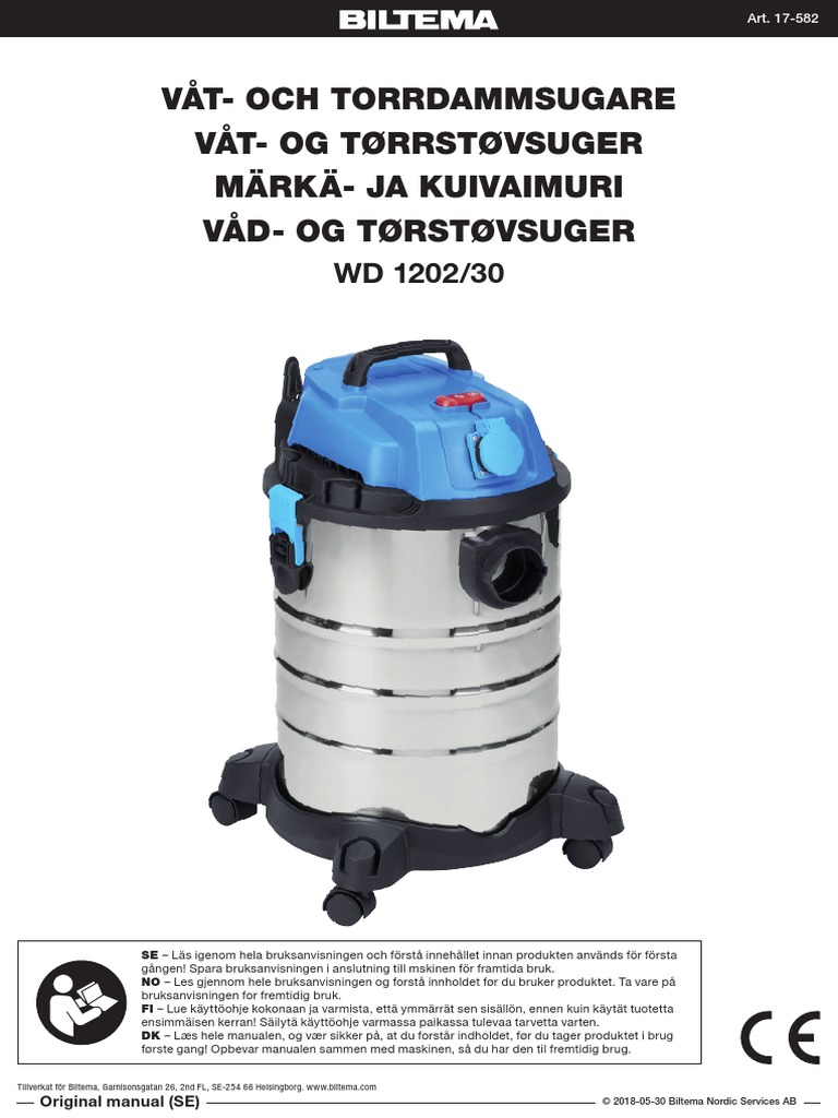 Biltema Vacuum Cleaner 17582 | PDF