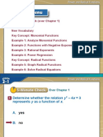 Power and Radical Functions