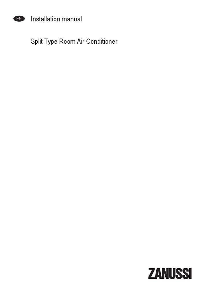 Electrolux Split AC Installation Guide | PDF | Pipe (Fluid Conveyance ...