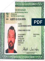 Identidade de Alberth da Silva Mafra emitida em Goiás