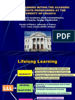 Lifelong Learning Within The Academic Postgraduate Programmes at The University of Craiova