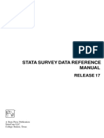 Stata Survey Data Reference Manual: Release 17