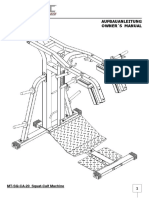 Aufbauanleitung Owner'S Manual: MT-SQ-CA-20 Squat-Calf Machine