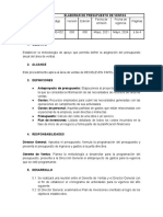 PR-DG-002 Elaborar Presupuesto de Ventas