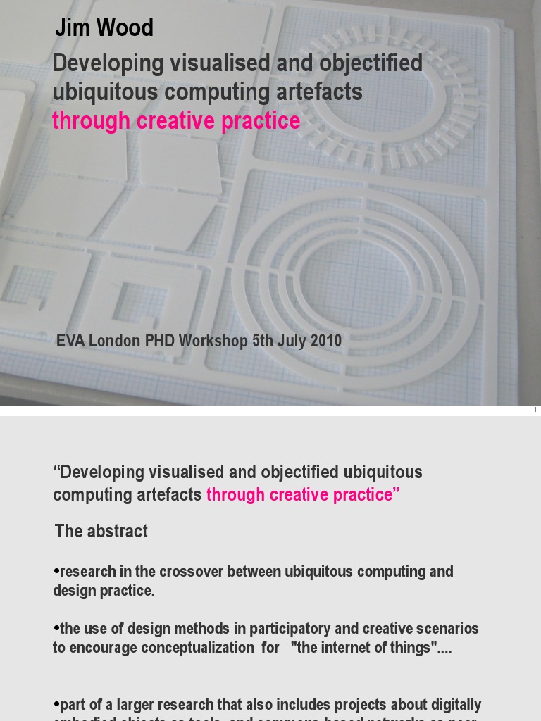 Developing Visualised and Objectified Ubiquitous Computing Artefacts ...