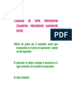 Incoterms definen gastos exportación importación