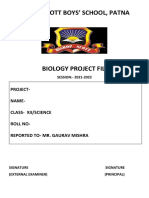 Bishop Scott Boys' School, Patna: Project-Name - Class - Xii/Science Roll No - Reported To - Mr. Gaurav Mishra