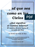 «Dejad que sea como en los Cielos - ¿Qué significa el Camino Interno?» Manifestación de Cristo del año 1987. Transmitida a través de la palabra interna de Gabriele