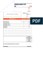 Slipform Solutions India PVT LTD: Debit Memo