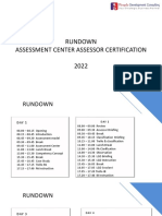 Rundown Assessment Center Assessor Certification 2022